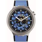Swatch SB07S106 Big Bold Irony AZUR BLUE DAZE Stainless Watch