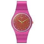 Swatch SO28P110 FANTASTIC FUSHIA (34mm) Neon Pink Dial Watch