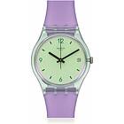 Swatch SO28G401 Mystic Sunrise Green Dial Purple Watch