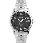 Timex TW2V40200 Men's Easy Reader Black Dial Stainless Watch