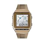 Timex TW2U72500 Q LCA Reissue Pale Gold-tone Stainless Steel Watch