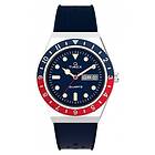 Timex TW2V32100 Q Two Tone Red and Blue Bezel Watch