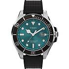 Timex TW2V91700 Harborside Coast (43mm) Green Dial Black Watch