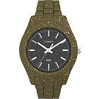 Timex TW2V77100 Men's Legacy Black Dial Green Speckled #tide Watch