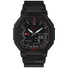 Timex x UFC TW2V55200 Colossus Black Dial Black Resin Watch