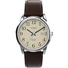 Timex TW2V68700 Men's Easy Reader Cream Dial Brown Leather Watch