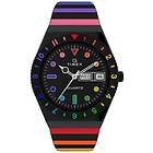 Timex TW2V65900 Q Rainbow 36mm Stainless Steel Watch