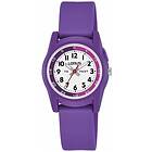 Lorus R2359NX9 Kid's Time Teacher (28mm) White Dial Purple Watch
