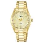 Lorus RY508AX9 Sports Solar 100m (31mm) Gold Sunray Dial Watch