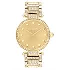 Coach 14503993 Women's Cary Gold Dial Gold-Tone Crystal Watch