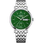 Rotary GB05420/24 Men's Windsor Green Dial Stainless Watch
