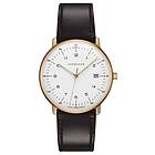 Junghans 41/7872.02 Max Bill Quartz Brown Leather Strap Watch