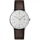 Junghans 41/4461.02 Men's Max Bill Quartz White Dial Brown Watch