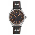 Laco 862129 Neapel 39 Automatic Black Leather Strap Watch