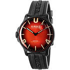 U-Boat 8697/B Darkmoon 44mm Cardinal Red IPB/ Rubber Strap Watch