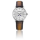 Herbelin 1547/TN12GP Inspiration Silver Dial Brown Leather Watch