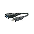 Schwaiger Professional USB-C-adapter USB-C till USB Typ A 15 cm