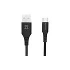 XtremeMac USB typ C-kabel 24 pin USB-C till USB 2 m