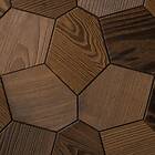 Emotionwood Väggpanel Hexagon Thermoash brushed