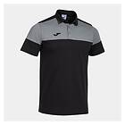Joma Crew V Short Sleeve Polo Svart,Grå 3XL Man