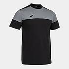 Joma Crew V Short Sleeve T-shirt Svart,Grå 3XL Man