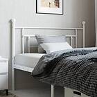vidaXL Hovedgærde metall vit 107 cm 374418
