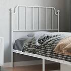 vidaXL Huvudgavel metall vit 90 cm 373964
