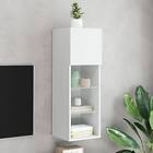 vidaXL Tv-skåp med LED vit 30.5x30x90 cm 837001