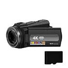 INF Videokamera 4K/48MP/16x zoom/IR mörkerseende/fjärrkontroll/32GB ko