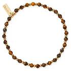 ChloBo GBTEMDM MAN Gold Plated Tiger Eye Mini Disc Bracelet Jewellery