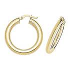 James Moore TH ER1004-20 9k Yellow Gold Hoop Earrings 20 mm Jewellery