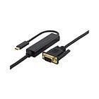 Deltaco USBC-1089-K Extern videoadapter USB-C