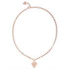 Guess JUBN02230JWRGT/U Rose Gold Plated 16-18" Fine Heart Jewellery