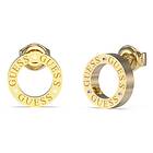 Guess UBE03173YG Women's Circle Lights Gold Plated 14mm Logo Jewellery