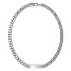 Guess UXN03005ST Men's X Logo Steel Logo Tag Necklace 21 Jewellery