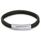 Calvin Klein 35000099 Mens Dark Green Leather and Stainless Jewellery