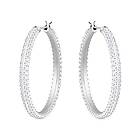 Swarovski 5389432 Stone Rhodium Plated Hoop Pierced Jewellery