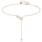 Swarovski 5521346 Infinity Y-Necklace White Rose Gold Jewellery