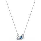 Swarovski 5533397 Dancing Swan Blue Crystal Necklace Jewellery