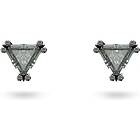 Swarovski 5639137 Stilla Stud Earrings Grey Triangle Cut Jewellery