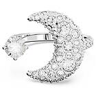 Swarovski 5666176 Luna Open Ring Rhodium Plated White Jewellery