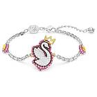 Swarovski 5650188 Pop Swan Bracelet Rhodium Plated Pink Jewellery