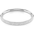 Swarovski 5684241 Meteora Bangle, Snow Pavé, White, Rhodium Jewellery