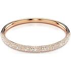 Swarovski 5688611 Meteora Bangle, Snow Pavé, White, Rose Jewellery