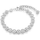 Swarovski 5682666 Imber Tennis bracelet, Round cut, White, Jewellery