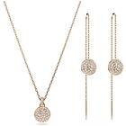 Swarovski 5683451 Meteora set, White, Rose gold-tone plated Jewellery