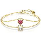 Swarovski 5683835 Stilla bangle, Heart, Red, Gold-tone Jewellery