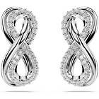 Swarovski 5687269 Hyperbola stud earrings, Infinity, White, Jewellery