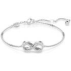 Swarovski 5679664 Hyperbola bracelet, Infinity, White, Jewellery