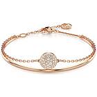 Swarovski 5683452 Meteora bangle, White, Rose gold-tone Jewellery